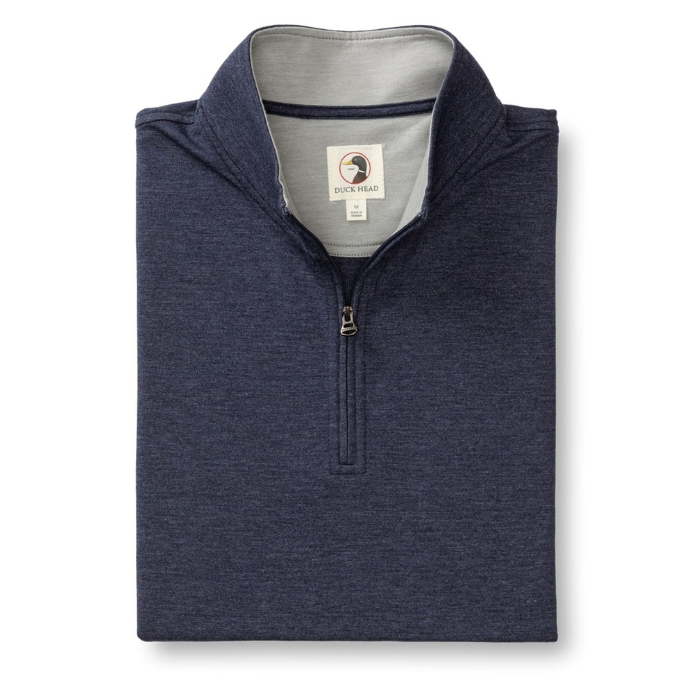 Duck Head Dunmore Performance 1/4 Zip Pullover Men’s Size M Navy